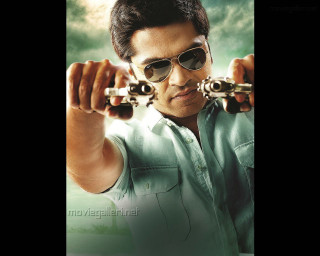 Man holding two guns wearing - movie still frame free wallpaper