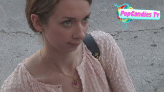 Woman pink shirt black bag - baroque free wallpaper