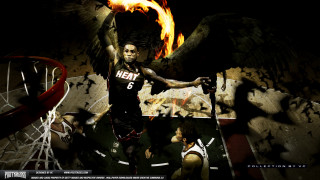 Basketball player fire hoop background - the background behind free wallpaper
