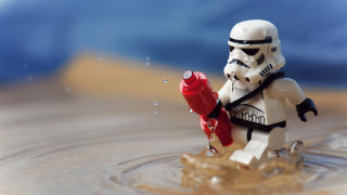 Lego stormtrooper fire hydrant water 2 - edward george handel lucas free wallpaper
