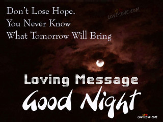Moon love goodnight hope naive - a message below free wallpaper