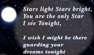 Poem circle stars full moon - a circle free wallpaper