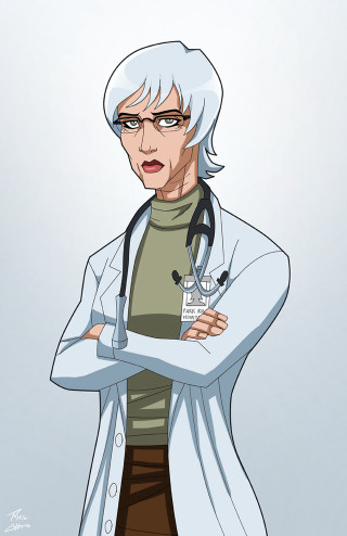 Cartoon doctor stethoscope shoulder image - doc hammer free wallpaper for mobile
