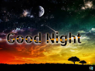 Sunset goodnight tree space art - a picture of a sunset free wallpaper