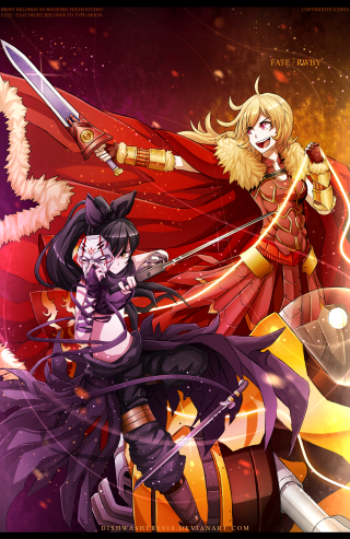 Anime characters swords demon background 4 - a demon free wallpaper for mobile