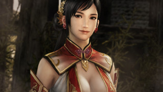 Woman red gold outfit sword 2 - chen chi free wallpaper