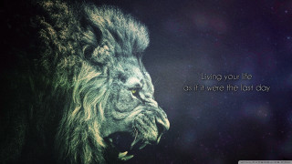 Lion mouth open quote image - your free wallpaper