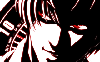 Man long hair red eyes 3 - his face and shoulder free wallpaper