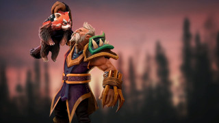 Man bird fox dark background - fan kuan free wallpaper