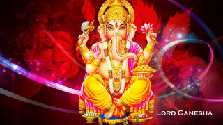 Lord ganesha red background gold - adobe photoshop free wallpaper