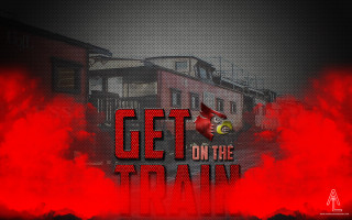 Red smoke get on train - the train free wallpaper