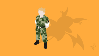 Man camouflage uniform yellow background - donald sherwood free wallpaper