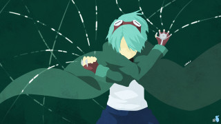 Green coat dynamic pose aqua - armin hansen free wallpaper