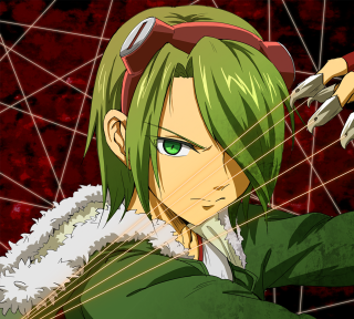 Anime green hair glasses cell - the camera free wallpaper for tablet