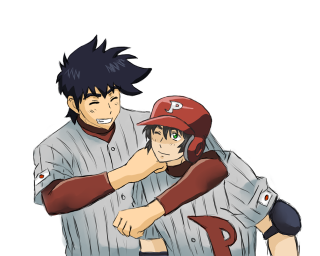 Baseball player hugging another player - a baseball player free wallpaper for desktop