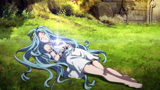 Woman sword ground rock grass - grass free wallpaper for desktop