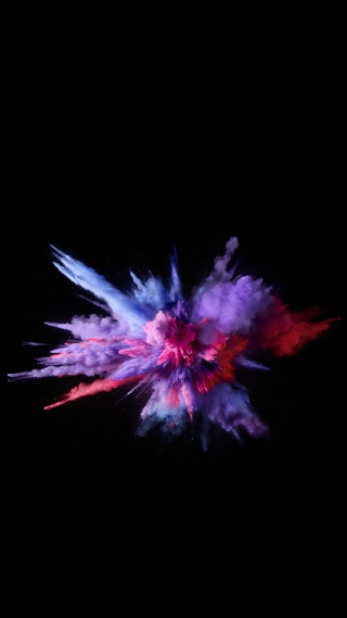 Colorful object flying dark sky - anish kapoor free wallpaper for mobile