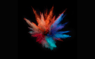 Colorful explosion colored powder black - octane renderer free wallpaper for desktop