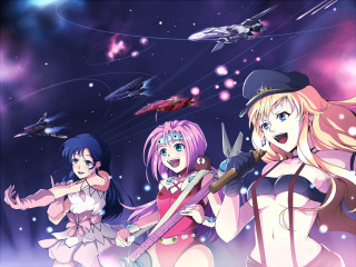 Anime girls stars planets night - star and planets free wallpaper