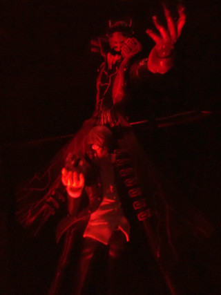 Creepy man dark flashlight hand - dramatic free wallpaper for mobile