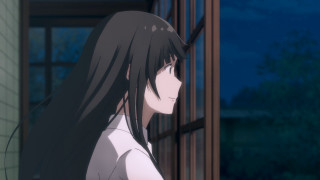 Girl long black hair window - long black hair free wallpaper