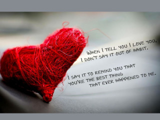 Red heart poem table string 6 - a poem free wallpaper