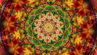 Colorful kaleidoscope design red - sacred free wallpaper