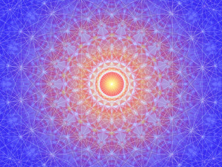 Colorful image vibrant artistic background - a circular design in the center of the image free wallpaper