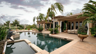 Large pool fountain patio chairs - a patio free wallpaper