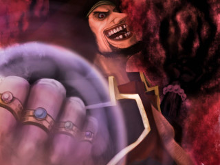 Person holding steering wheel demon - demonish free wallpaper