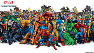 Avengers characters city skyline group - alex ross free wallpaper