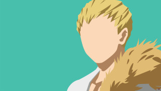Blonde man white shirt holding - minimalist free wallpaper for desktop