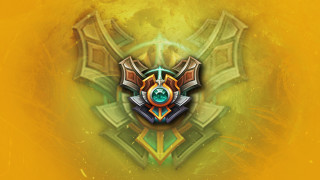 Yellow background green yellow circle - a circular design free wallpaper for desktop