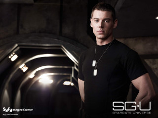 Man tunnel light necklace standing 2 - a tunnel free wallpaper