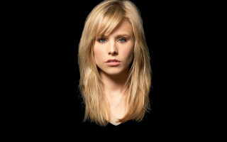 Blonde woman blue eyes black - clarice beckett free wallpaper