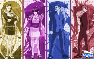 Anime characters group tree building - a tree and a building free wallpaper