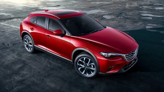 Red mazda suv parking lot - matte finish free wallpaper