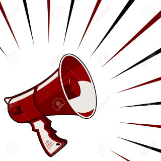 Red white megaphone red horn - evariste vital luminai free wallpaper for tablet