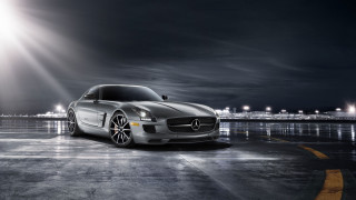 Silver sports car night light - annie leibovitz free wallpaper