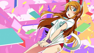 Girl long hair cat ears 7 - furry free wallpaper for desktop