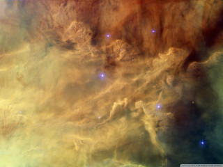 Large star cluster bright orange 2 - dan smith free wallpaper