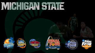 Michigan state basketball logo mosaic - official medium free wallpaper