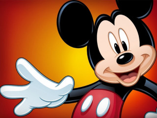 Cartoon mickey mouse red background - a smile free wallpaper for desktop