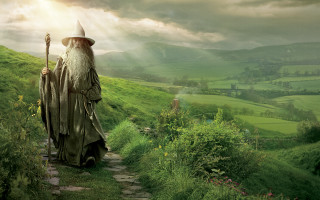 Wizard staff path green grass 2 - a wizard free wallpaper