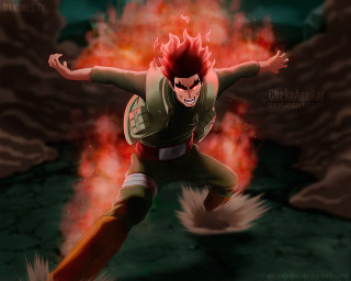 Cartoon character flying fire background - adam manyoki free wallpaper for desktop