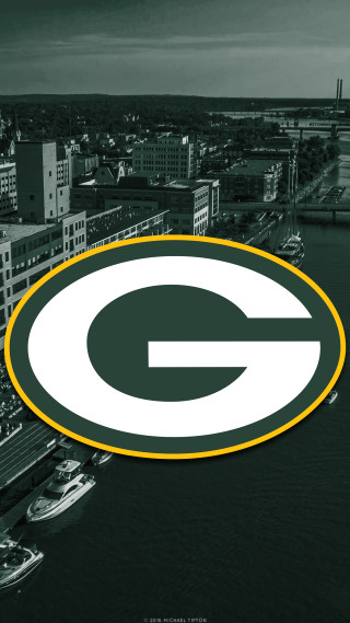 Green bay packers logo cityscape - art green free wallpaper for mobile