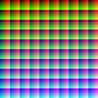 Colorful checkered argyle grid tiles - a black border free wallpaper for tablet