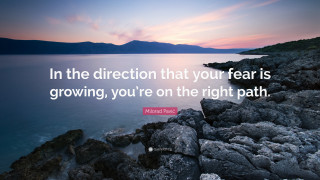 Quote ocean fear growing direction - panfuturism free wallpaper