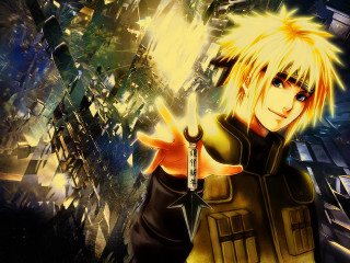 Blonde man sci fi holding - a sci free wallpaper for desktop