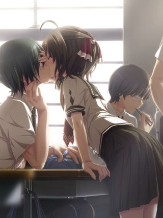 Couple kissing room people window - a room free wallpaper for mobile